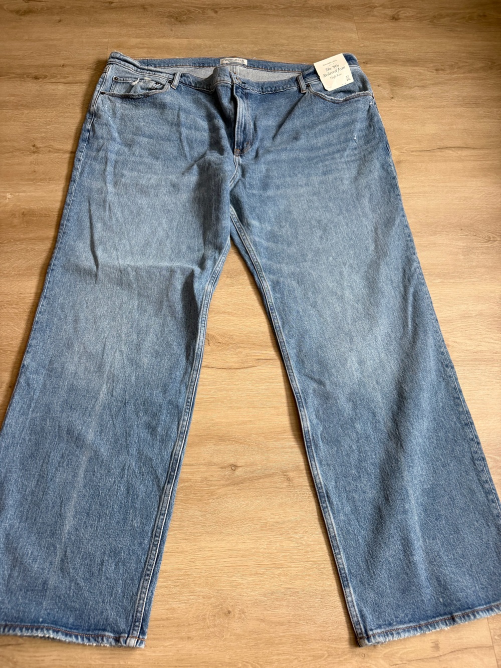 Abercrombie & Fitch High Rise 90's Relaxed Jeans Plus Size 24 Long NWT